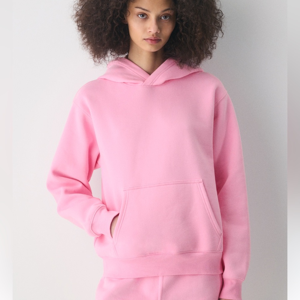 Aritzia Sweatfleece Mega Fit Hoodie - Dusty Pink Size Small